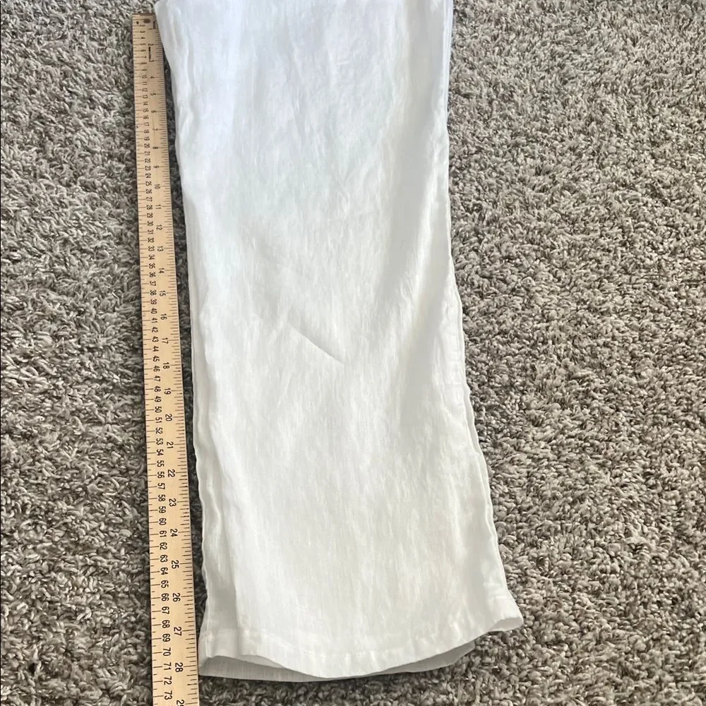 Like New! FRANZESE Collection (Made in Italy) Linen Pants White in Size L